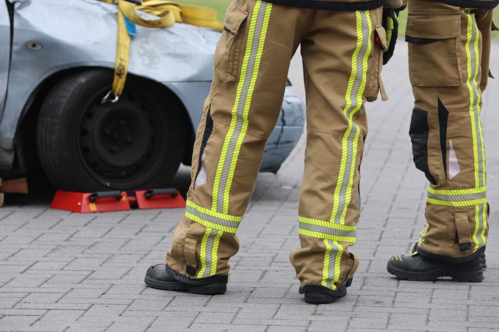 Image of a Las Vegas accident scene with emergency responders present — car accident checklist las vegas
